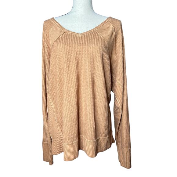 NEW Knox Rose Women's Lightweight Tunic Top in Light Brown Size XXL - Picture 1 of 7